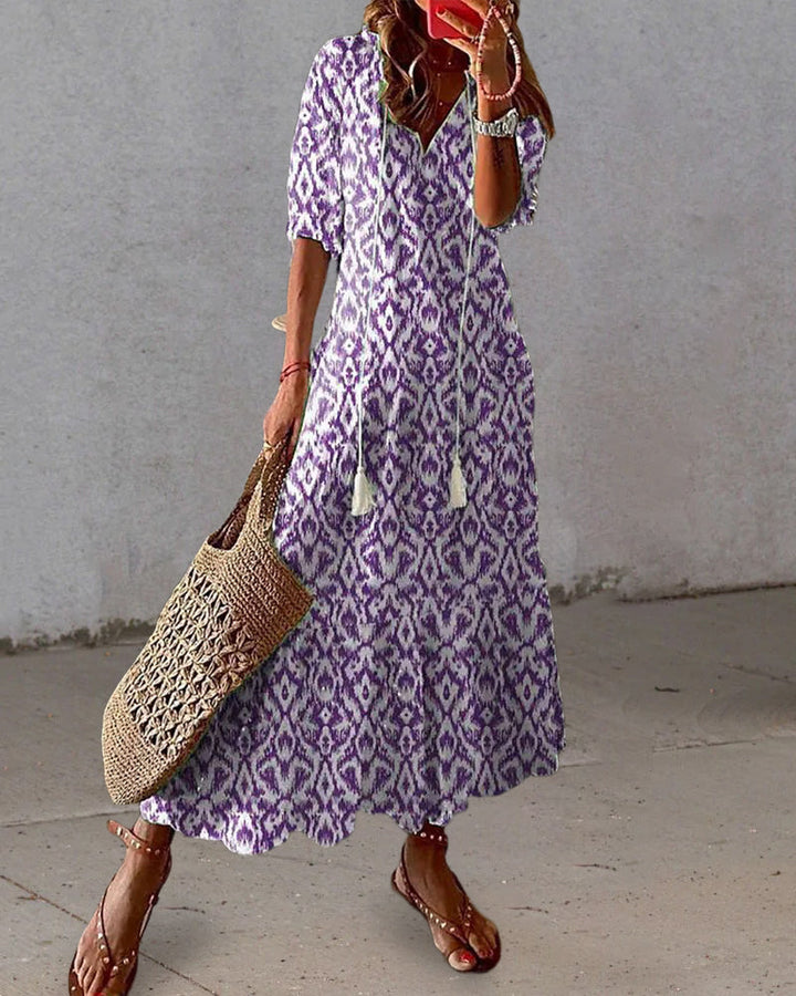 Michaela - Abito Boho con Copertura per la Pancia