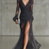 Sofia | Abito Maxi In Pizzo