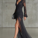 Sofia | Abito Maxi In Pizzo