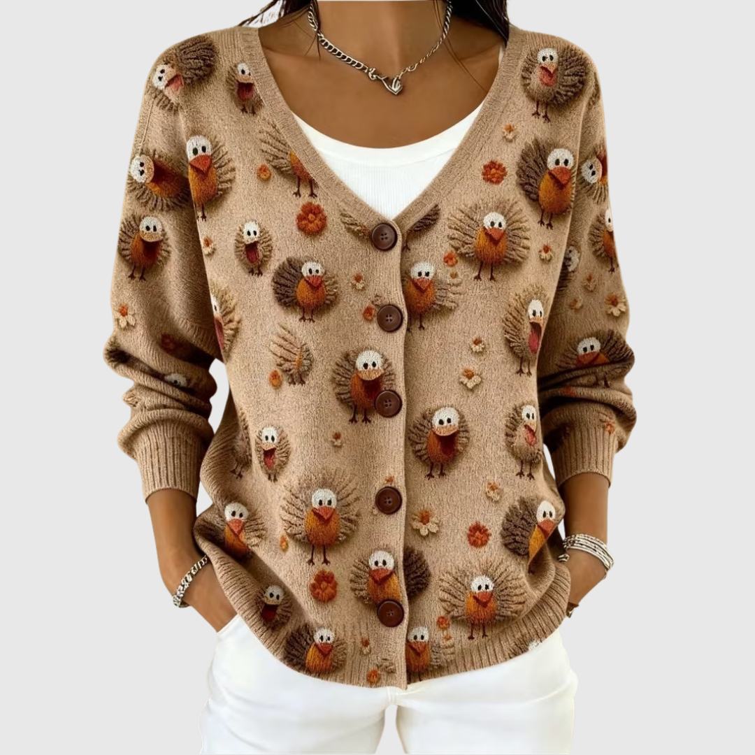 Cardigan in Maglia Confortevole con Bottoni
