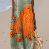 Tess™ Abito Midi Oceanic