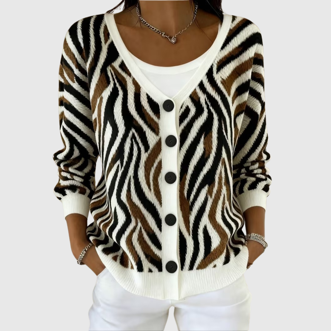 Cardigan in Maglia Confortevole con Bottoni