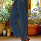 Wren – Pantaloni Cropped Relax con Dettagli a Contrasto