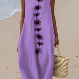 Emma™ Abito Midi Viola Bloom