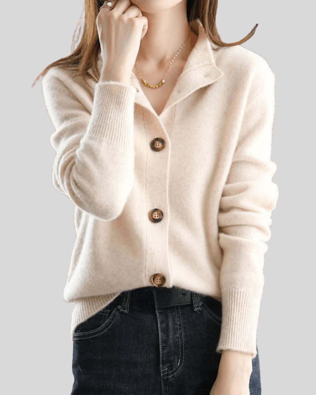 Claire | Cardigan in Cashmere Stile Retrò