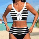 Martina | Bikini Righe Vita Alta