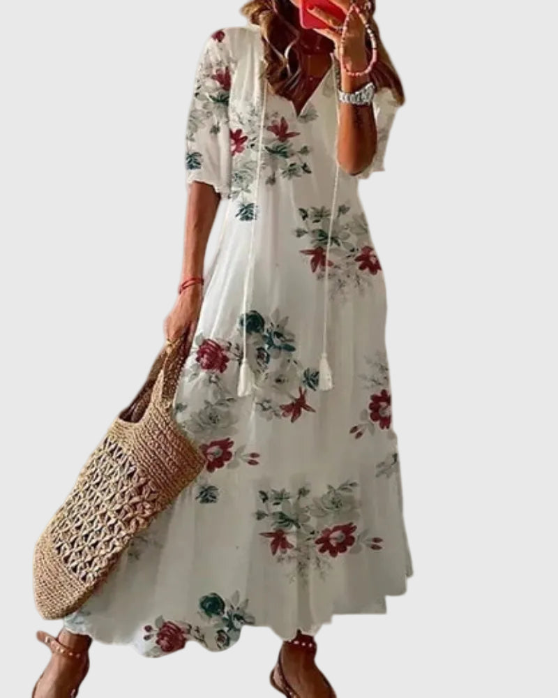 Amalia | Abito Maxi Vintage Bohemien Estivo