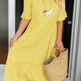 Noémie™ | Midi Abito Elegante Fluido