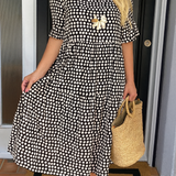 Noémie™ | Midi Abito Elegante Fluido