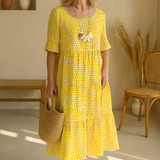 Noémie™ | Midi Abito Elegante Fluido