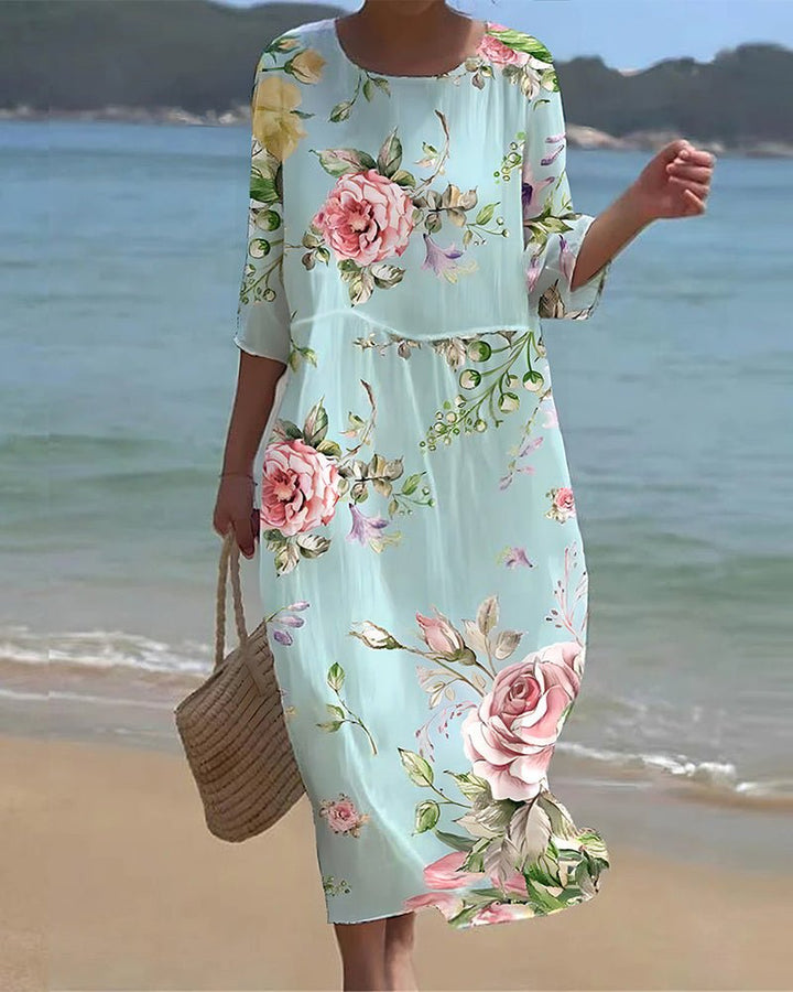 Keely | Abito Fiore di Tramonto