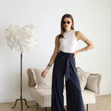 ARIANE – PANTALONI LARGHI IN LINO PER DONNE