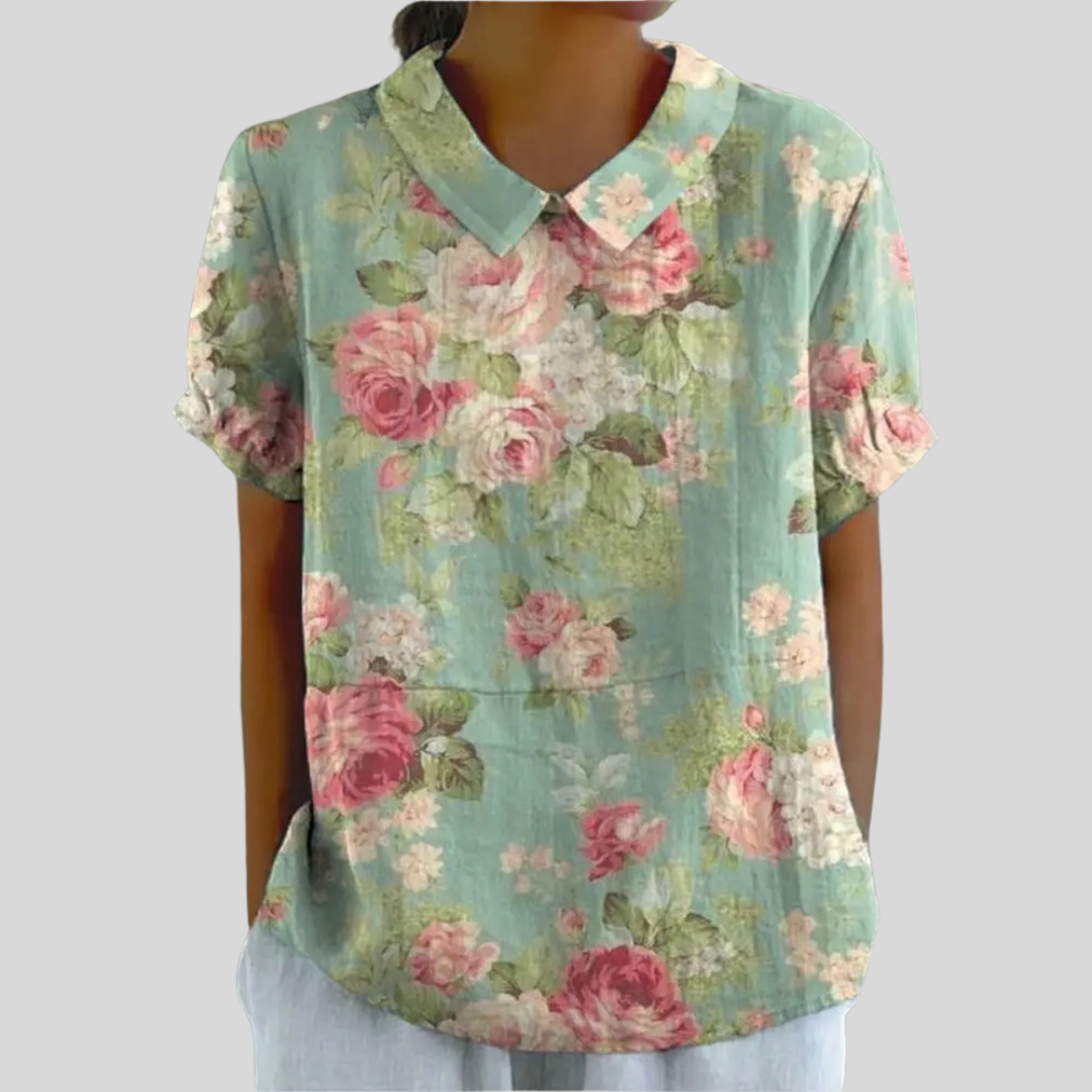 Top Floreale Confortevole ed Elegante