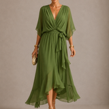 Sarah | Abito Chiffon Scollo V