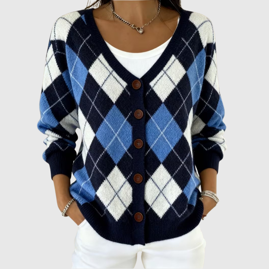 Cardigan in Maglia Confortevole Bottonato