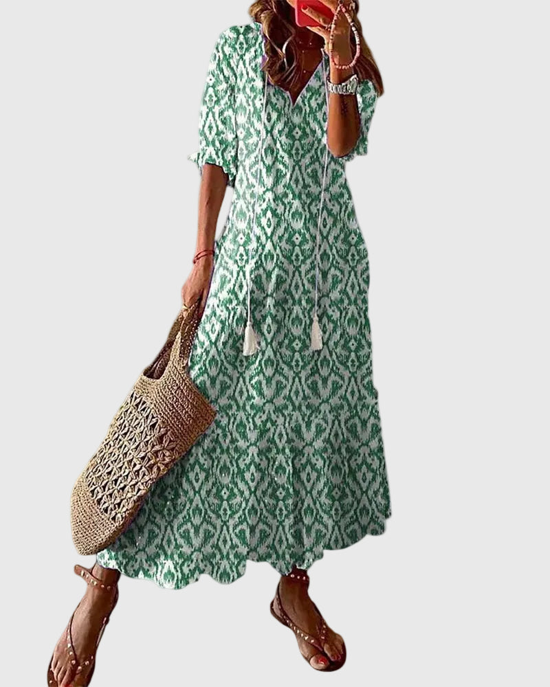 Amalia | Abito Maxi Vintage Bohemien Estivo