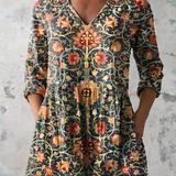 Elara | Blusa lunga con scollo a V