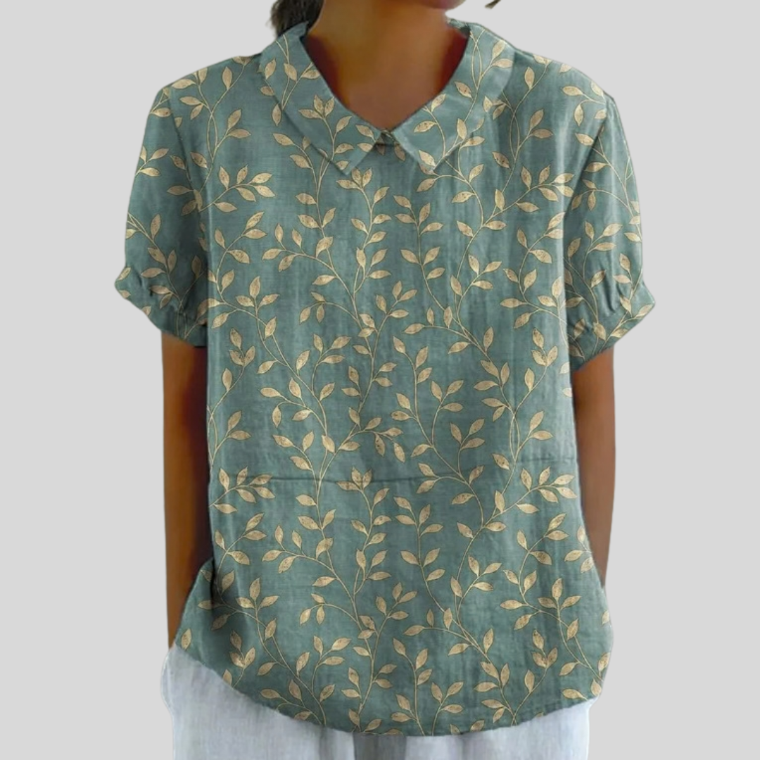 Top Floreale Confortevole Elegante