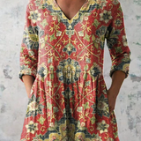 Dahlia | Blusa lunga con scollo a V