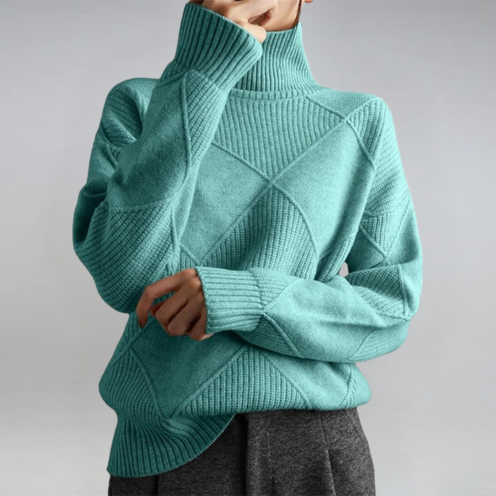 Lauren | Maglione in Cashmere Lussuoso con Collo Alto
