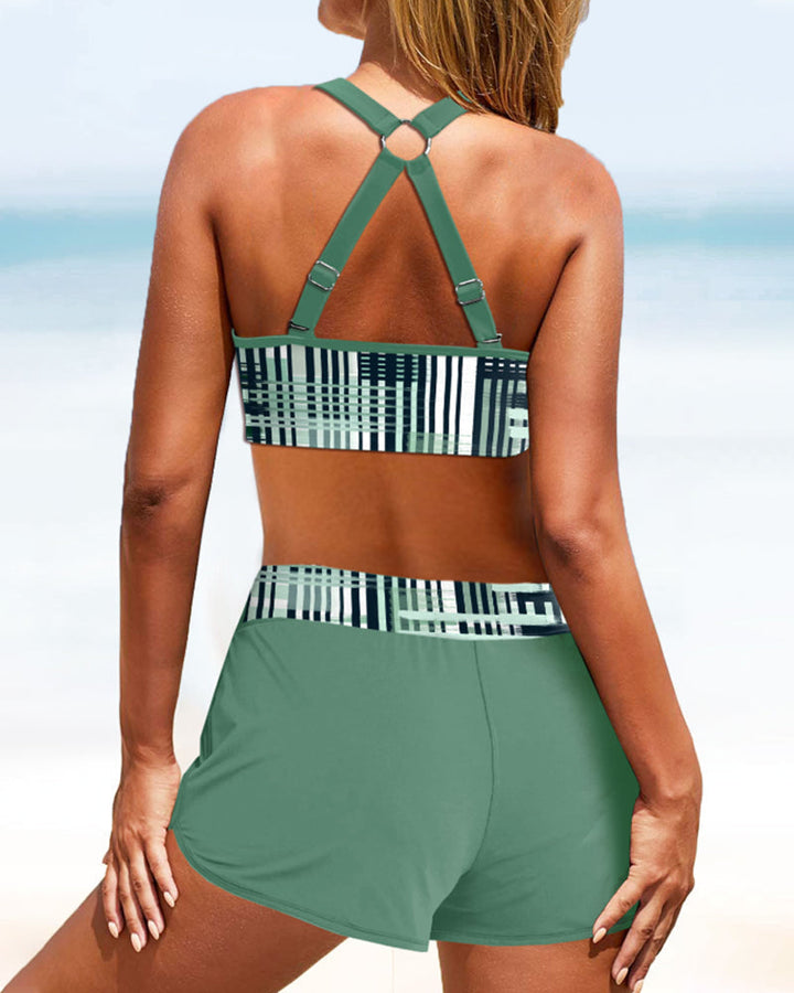 Janette - Bikini a vita alta in costina