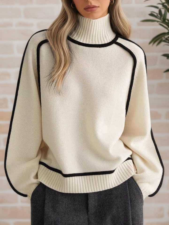 Donna | Maglione Elegante con Collo Alto
