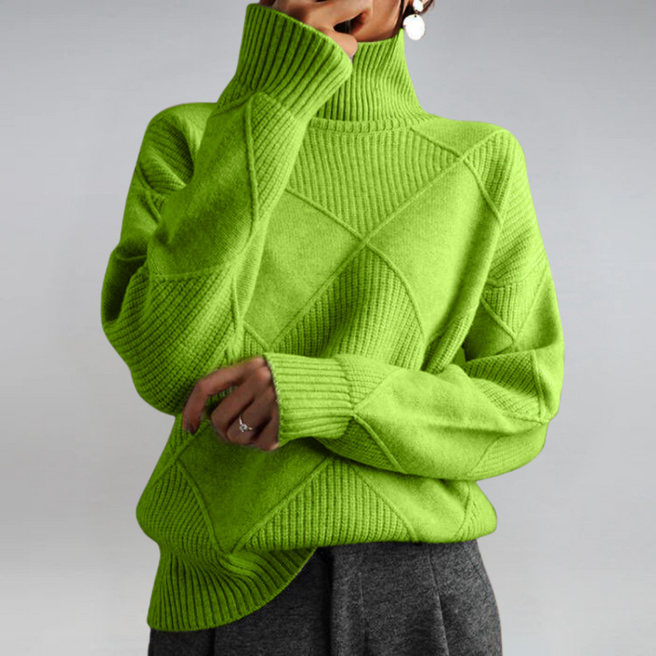 Lauren | Maglione in Cashmere Lussuoso con Collo Alto