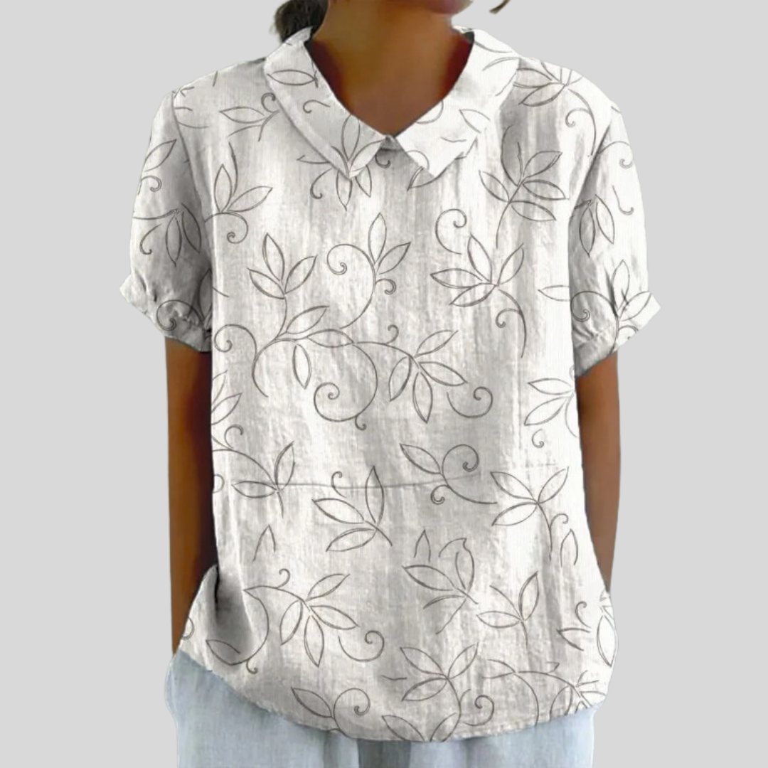 Top Floreale Confortevole Elegante