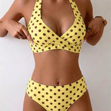 Sofia | Bikini Pois Halter