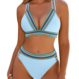 Stephanie | Bikini Contrasto Vita Alta