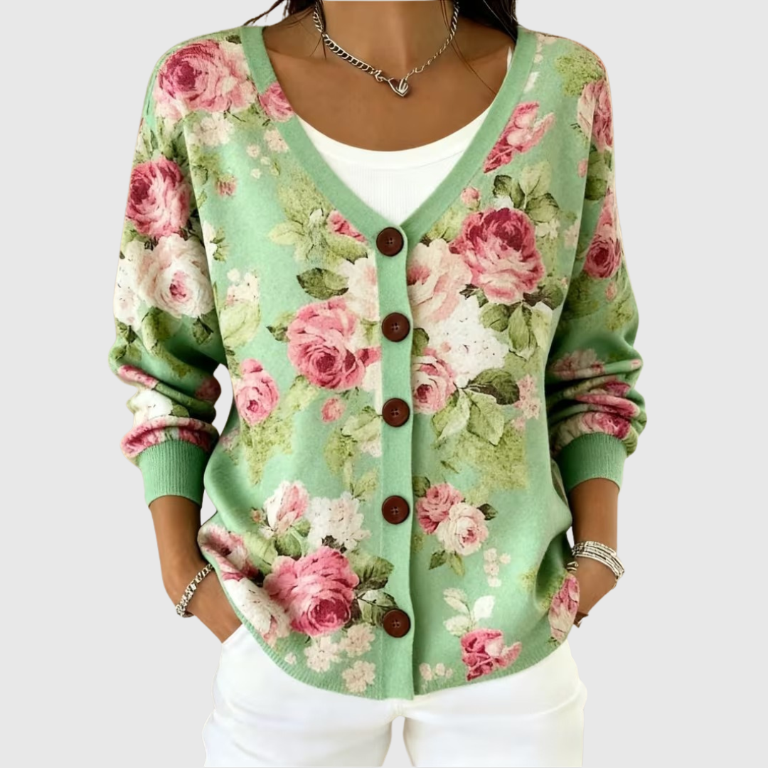 Cardigan in Maglia Confortevole Bottonato