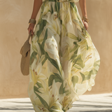 Lysandra | Elegante Completo Fluido Stampato con Motivo di Gigli