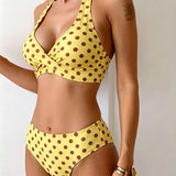Sofia | Bikini Pois Halter
