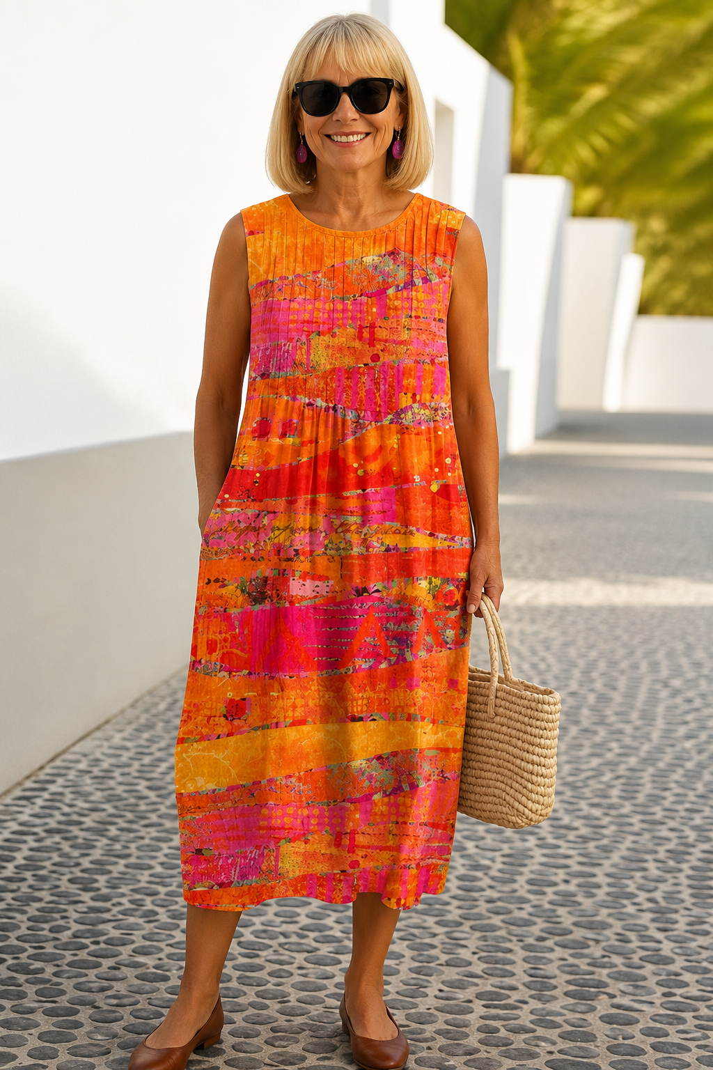 Faye™ Abito Midi Tramonto