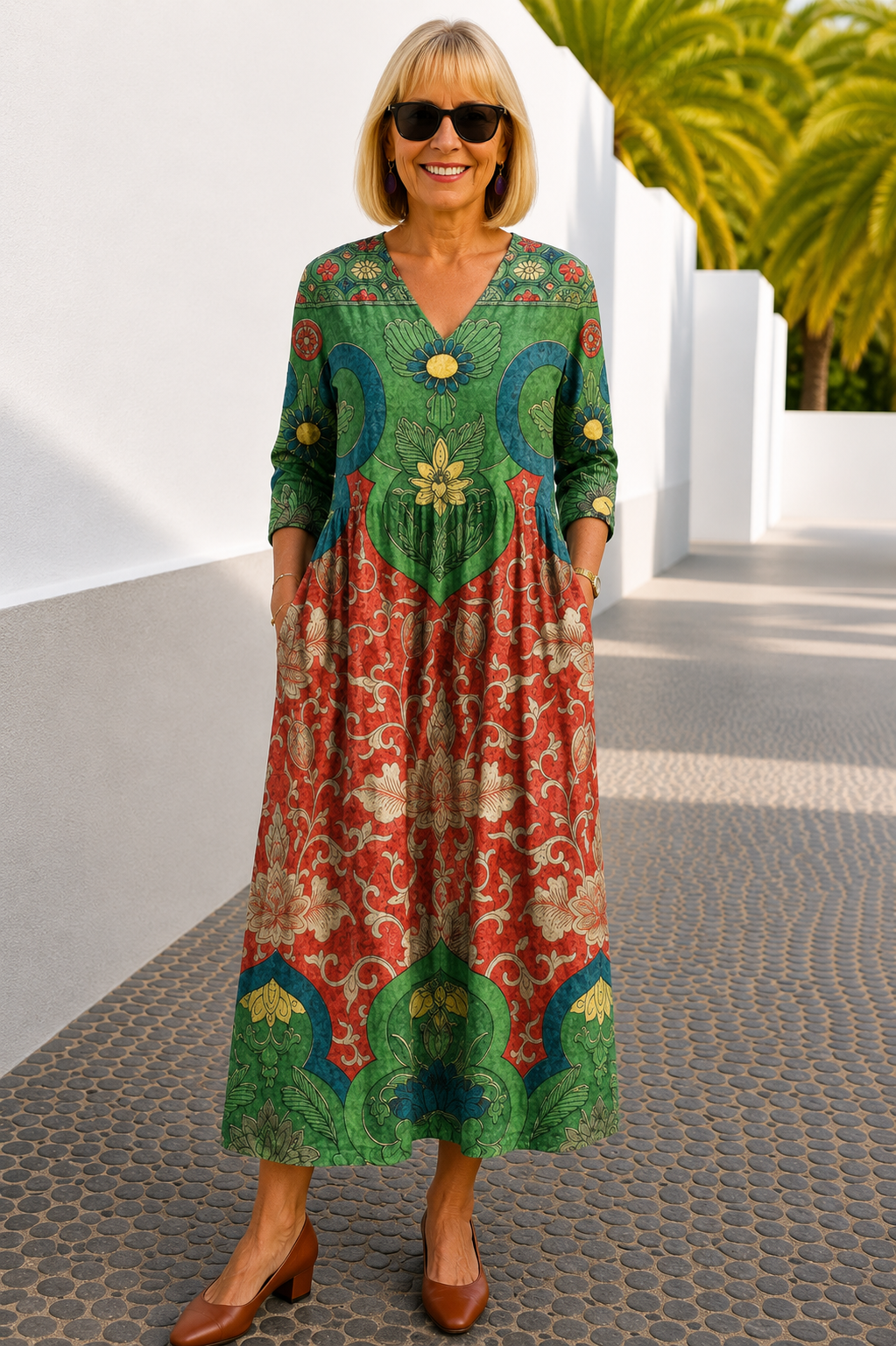 Judith | Abito Maxi Floreale Vintage