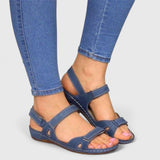 Avrie - Sandales de Confort Plates