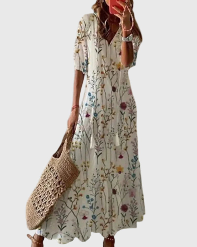 Amalia | Abito Maxi Vintage Bohemien Estivo