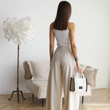 ARIANE – PANTALONI LARGHI IN LINO PER DONNE
