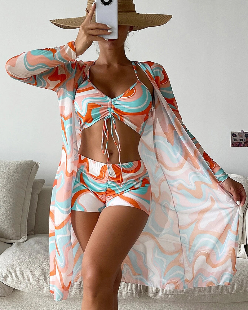 Laluna® | Set di bikini 3 pezzi con stampa