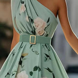 Julie | Abito Maxi Monospalla Verde