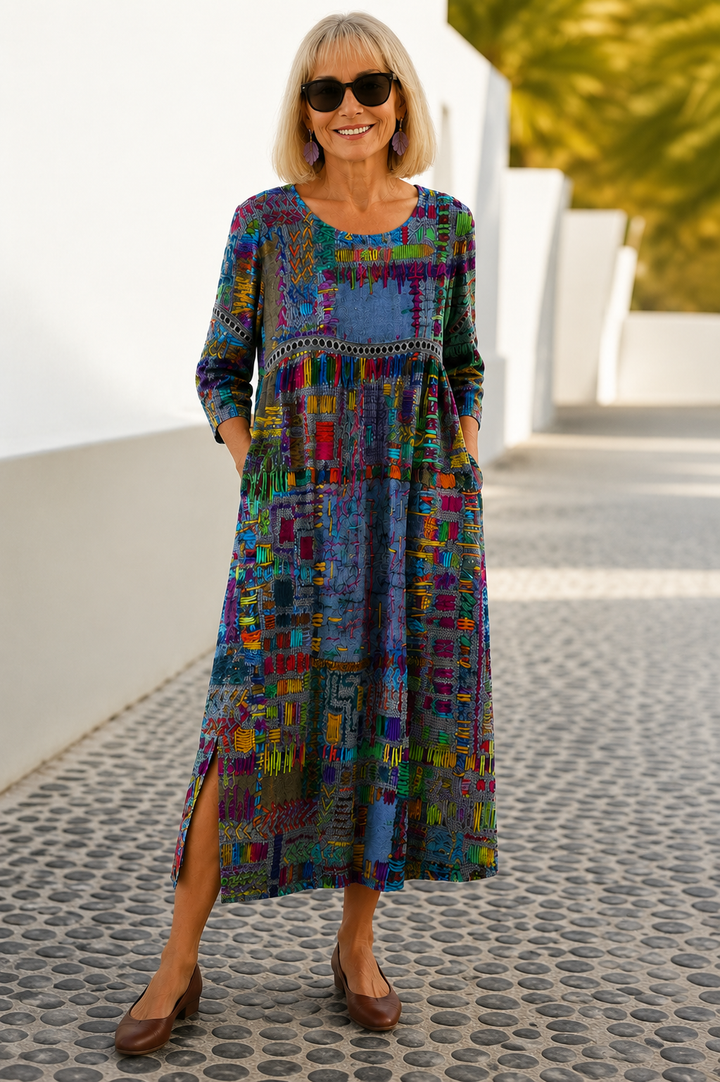 Eliana | Abito Midi Stampato