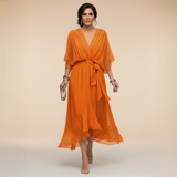 Sarah | Abito Chiffon Scollo V