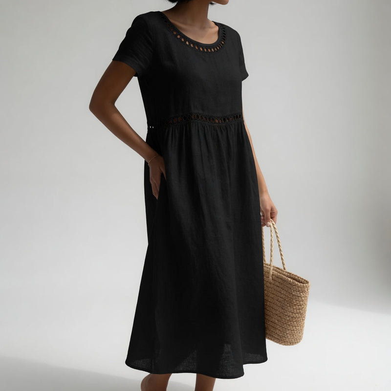 Pernelle™ | Midi Abito Ricamato Elegante
