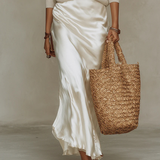 Elena | Abito Satin Con Maglione