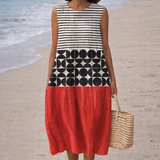 Juana | Abito Midi A Righe