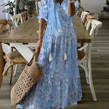 Élodie™ | Maxi Abito Floreale Elegante