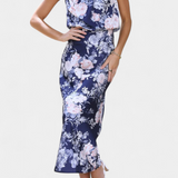Lisa | Abito Maxi Halter Floreale