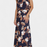Lisa | Abito Maxi Halter Floreale