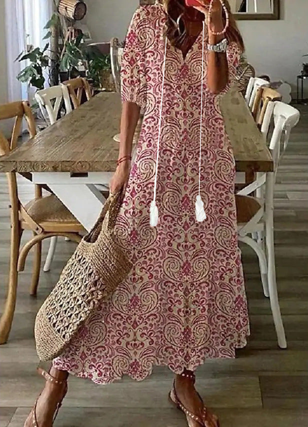 Amalia | Abito Maxi Vintage Bohemien Estivo