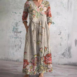 Saule | Vestito Estivo con Motivo Floreale